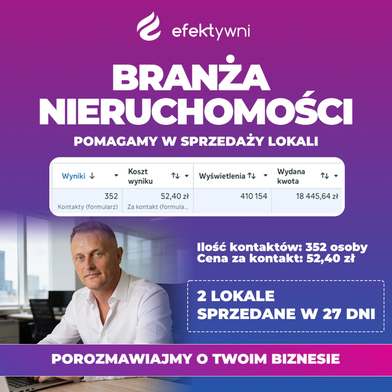 Zrzut z panelu reklamowego kampanii dla dewelopera