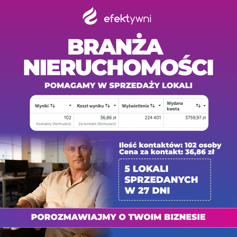 Zrzut z panelu reklamowego kampanii dla dewelopera
