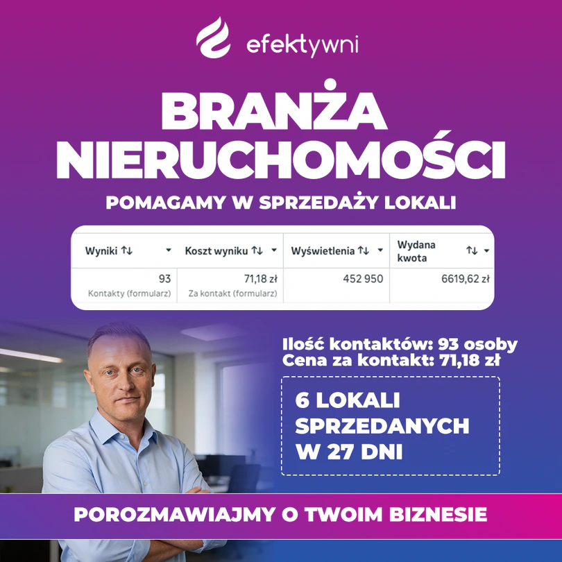 Zrzut z panelu reklamowego kampanii dla dewelopera